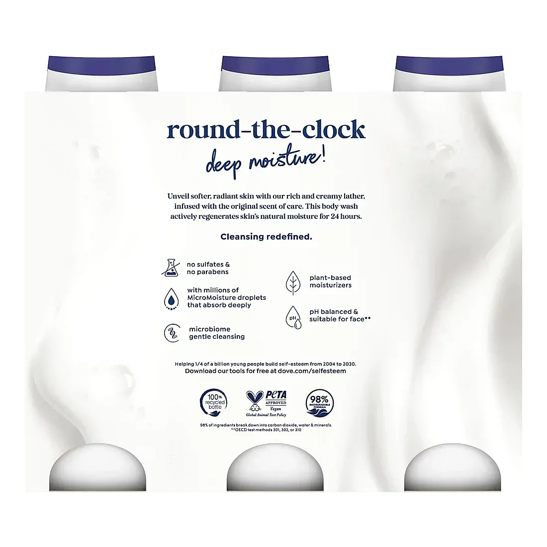 Dove Deep Moisture Renewing Body Wash, 3 pk./23 oz. - Image 2