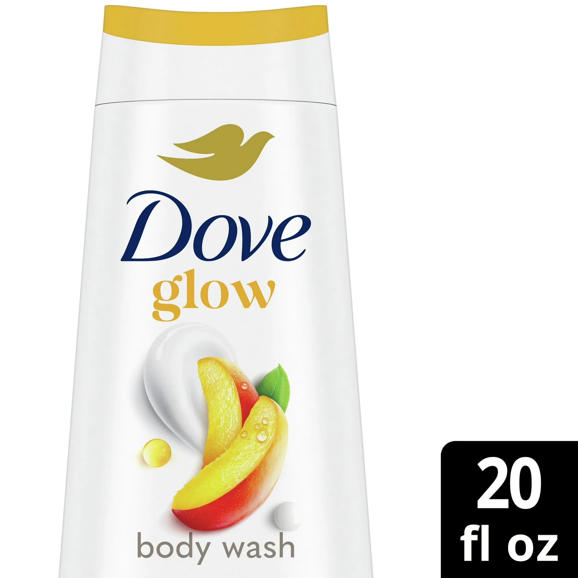Dove Glowing Gentle Body Wash for Women Mango & Almond Butter, 20 oz - Image 2