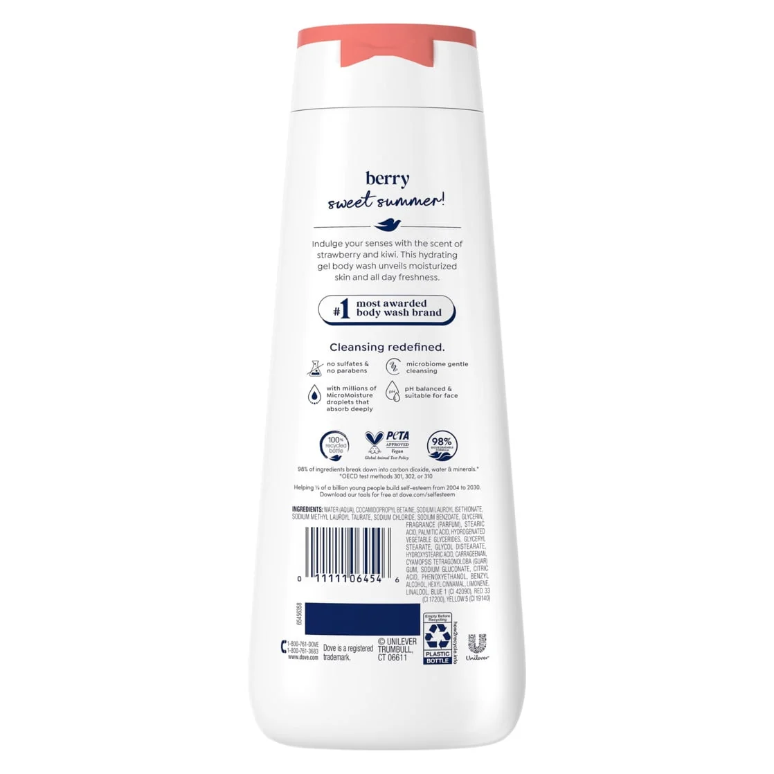 Dove Limited Edition Body Wash for Women Strawberry Kiwi, 20 fl oz - Image 10