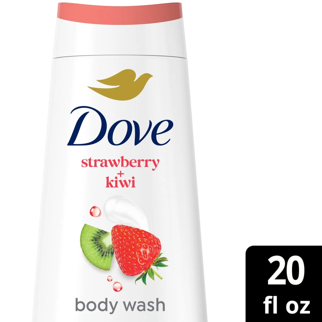 Dove Limited Edition Body Wash for Women Strawberry Kiwi, 20 fl oz - Image 2