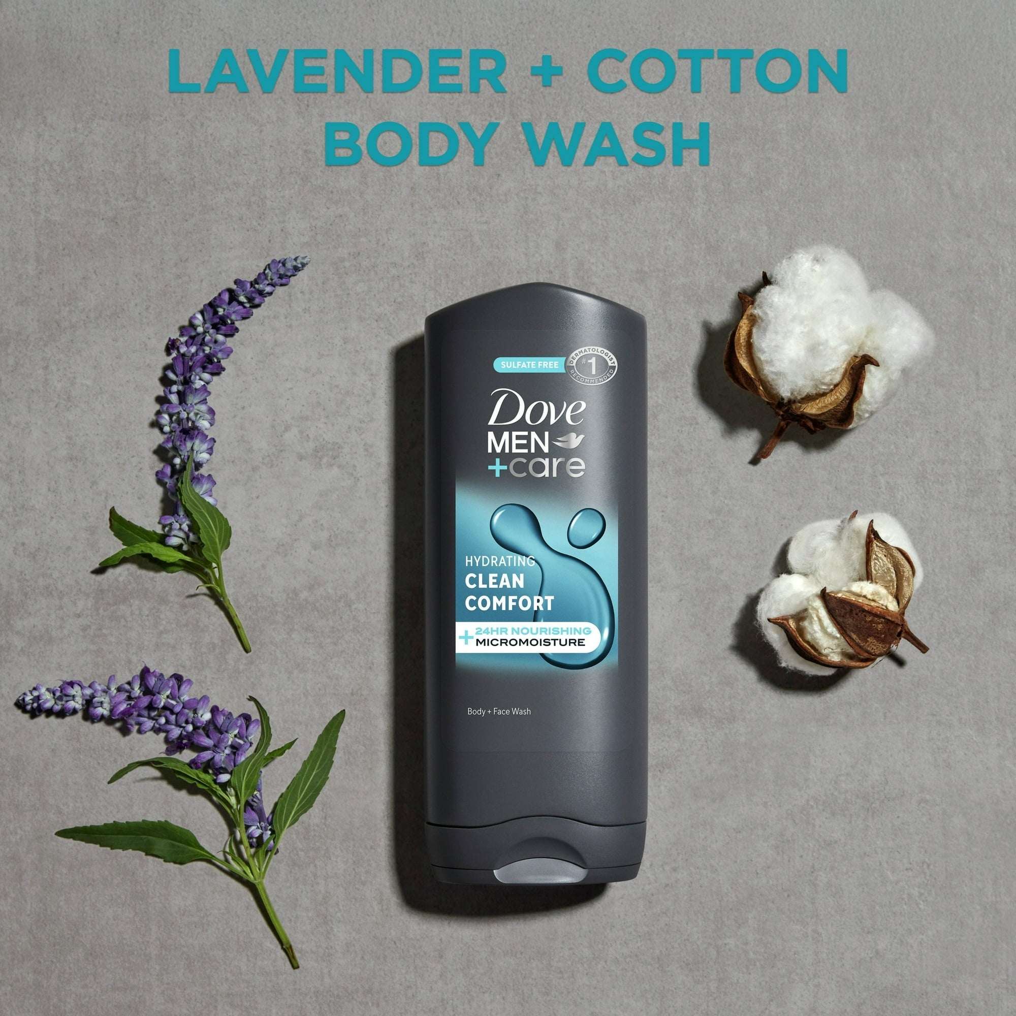 Dove Men+Care Daily Use Face & Body Wash for Men Clean Comfort All Skin, 13.5 oz - Image 4