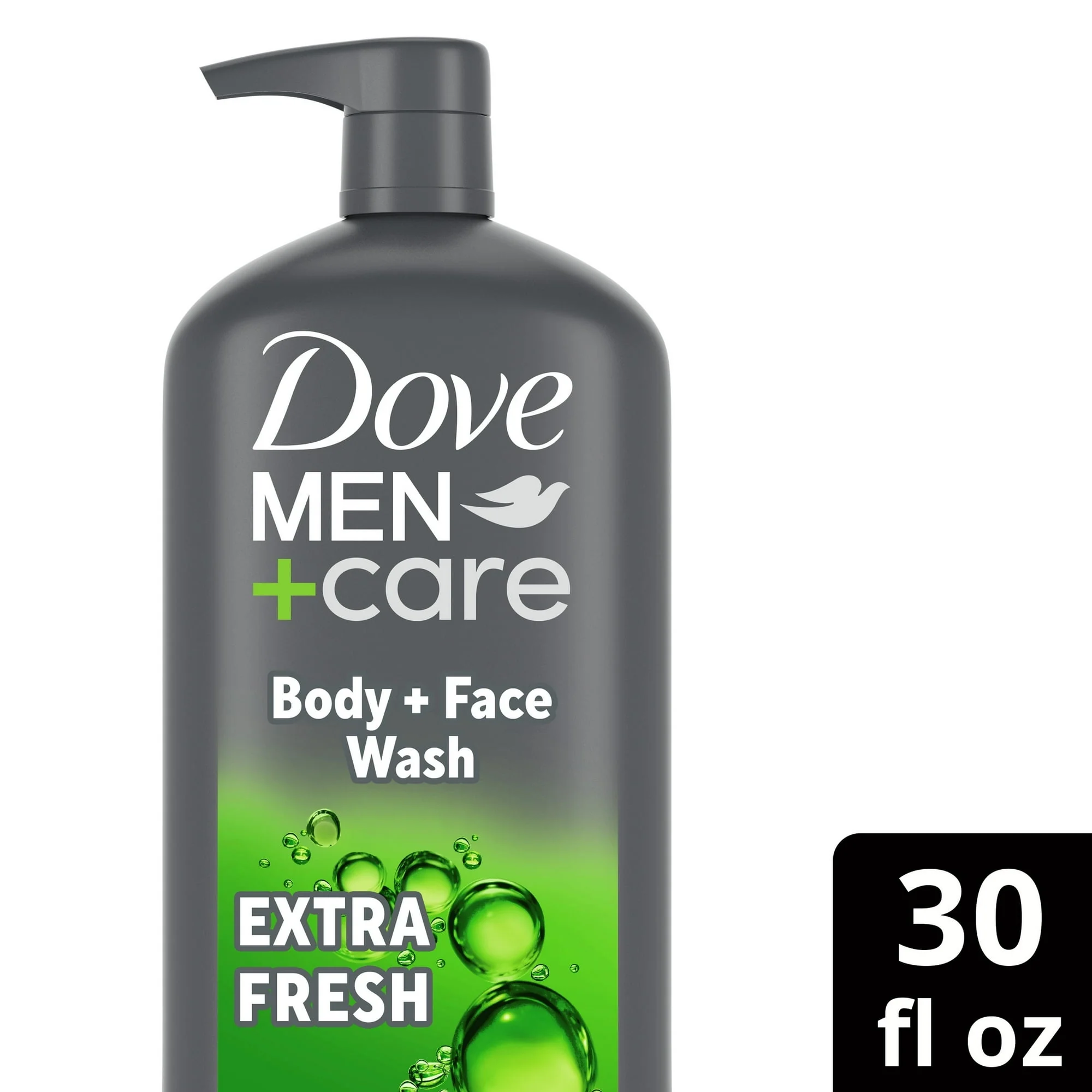 Dove Men+Care Extra Fresh Refreshing Hydrating Face and Body Wash, 30 fl oz - Image 2