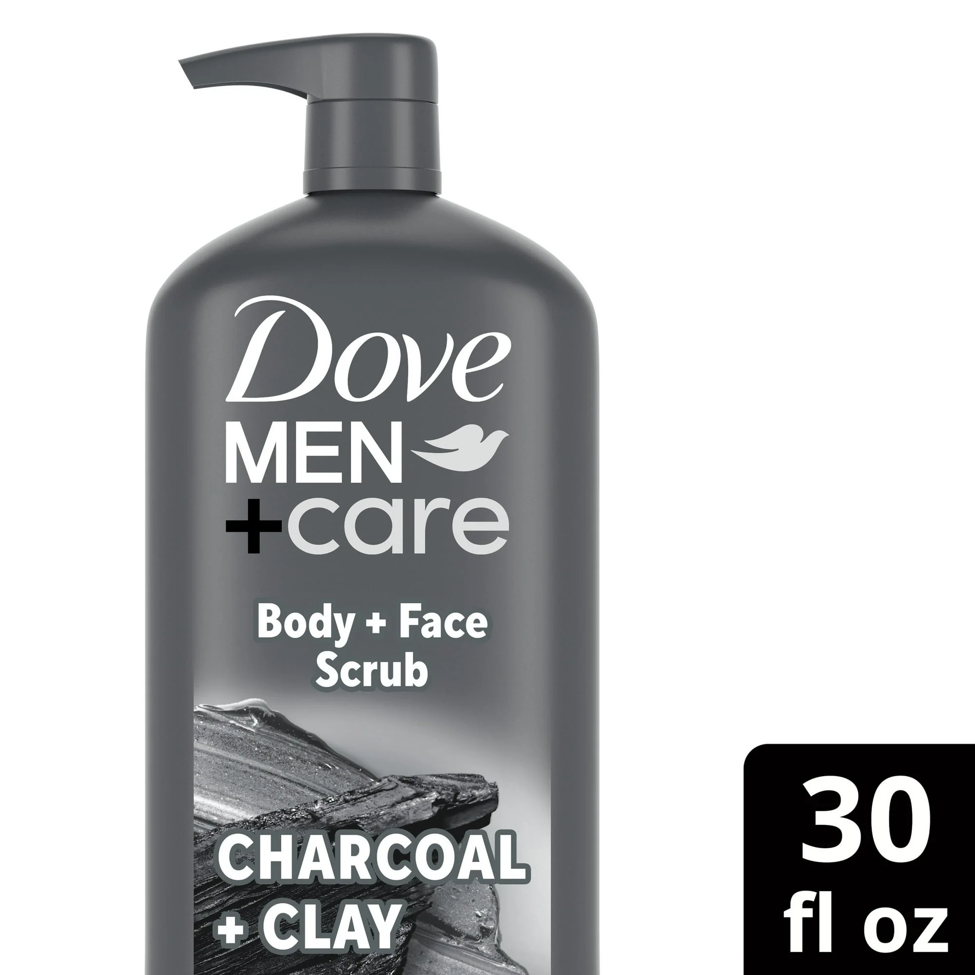 Dove Men+Care Purifying Hydrating Face & Body Wash for Men Charcoal & Clay, 30 oz - Image 6