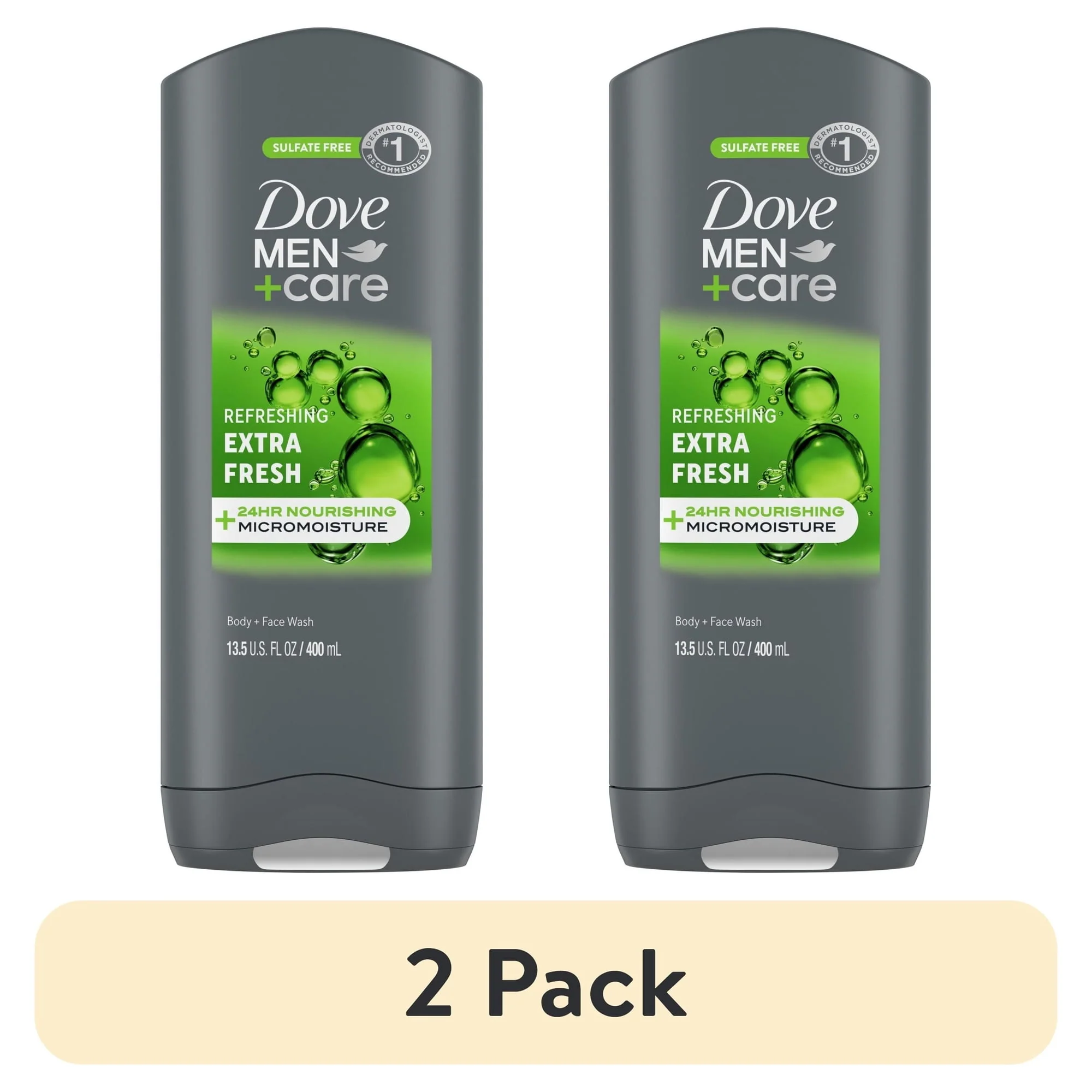 Dove Men+Care Refreshing Daily Use Face & Body Wash for Men All Skin Type, 13.5 oz - Image 9