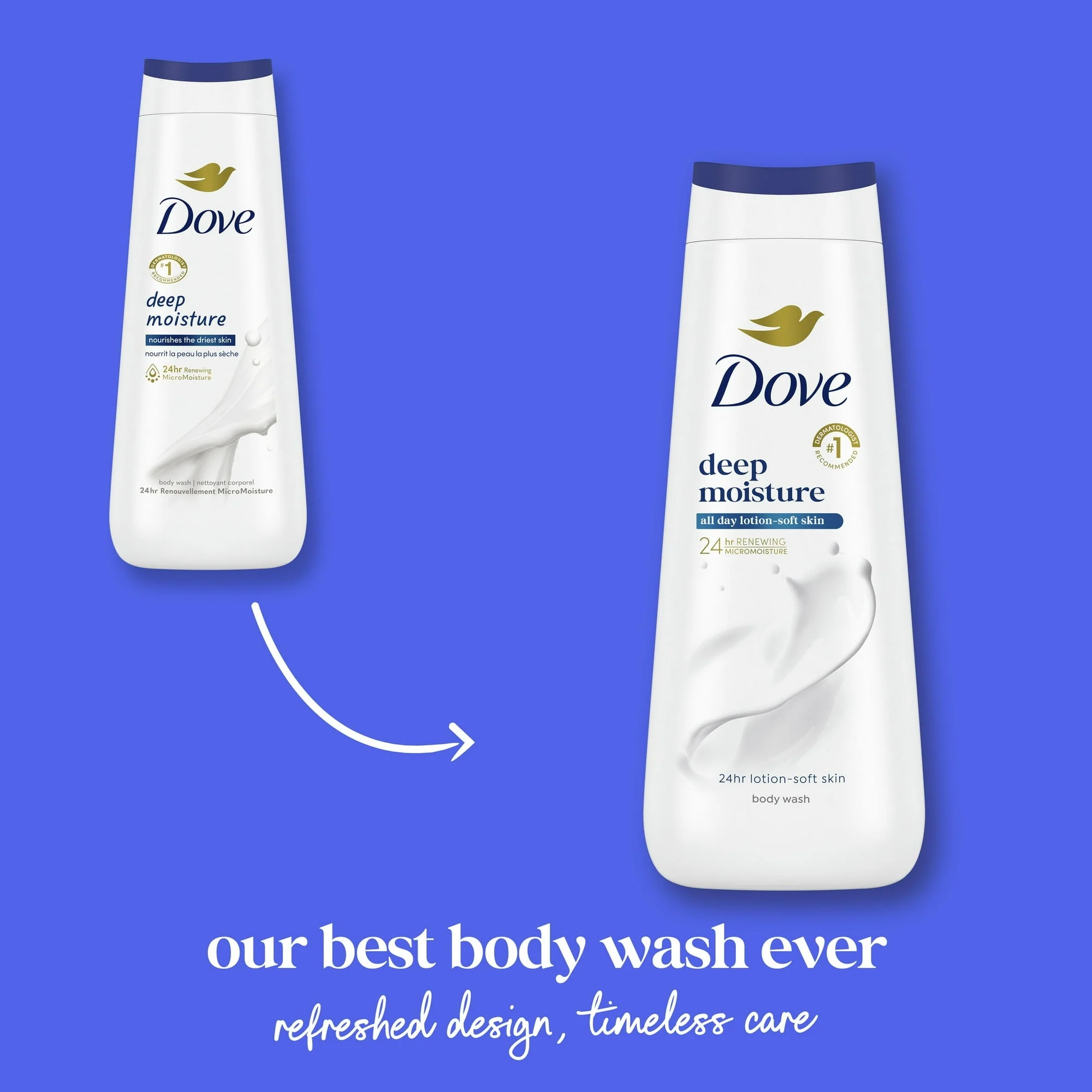 Dove Moisturizing Liquid Body Wash Cleanser for Women Deep Moisture, 20 oz - Image 5