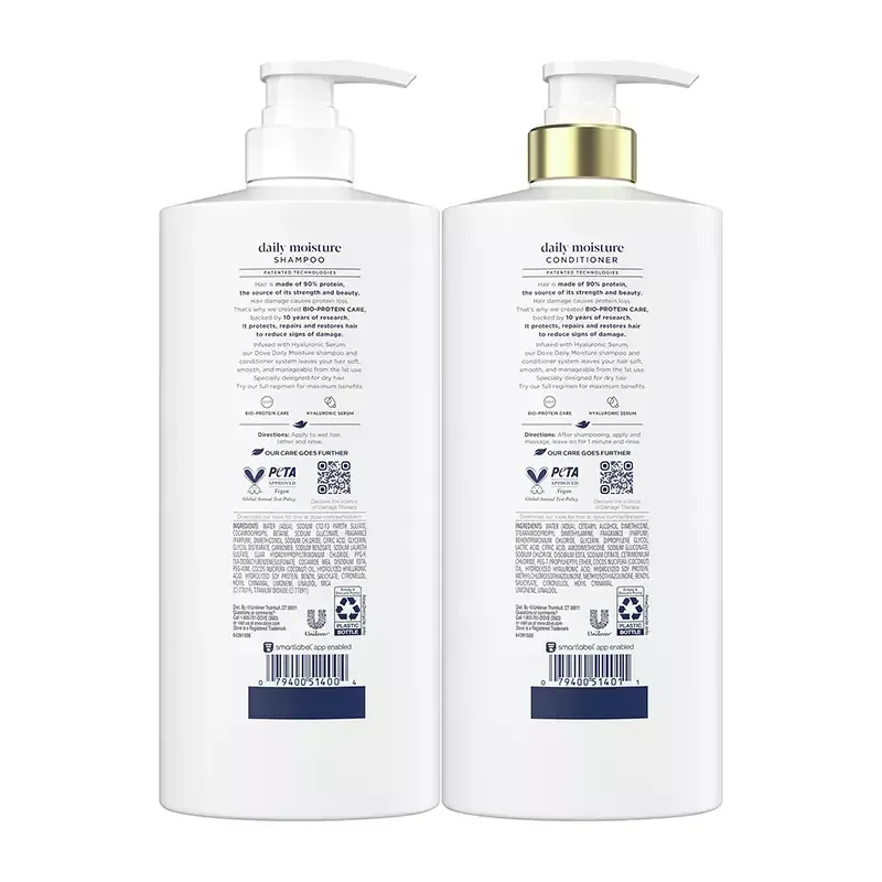 Dove Shampoo & Conditioner Daily Moisture, 2 ct./33.8 fl. oz. - Image 7