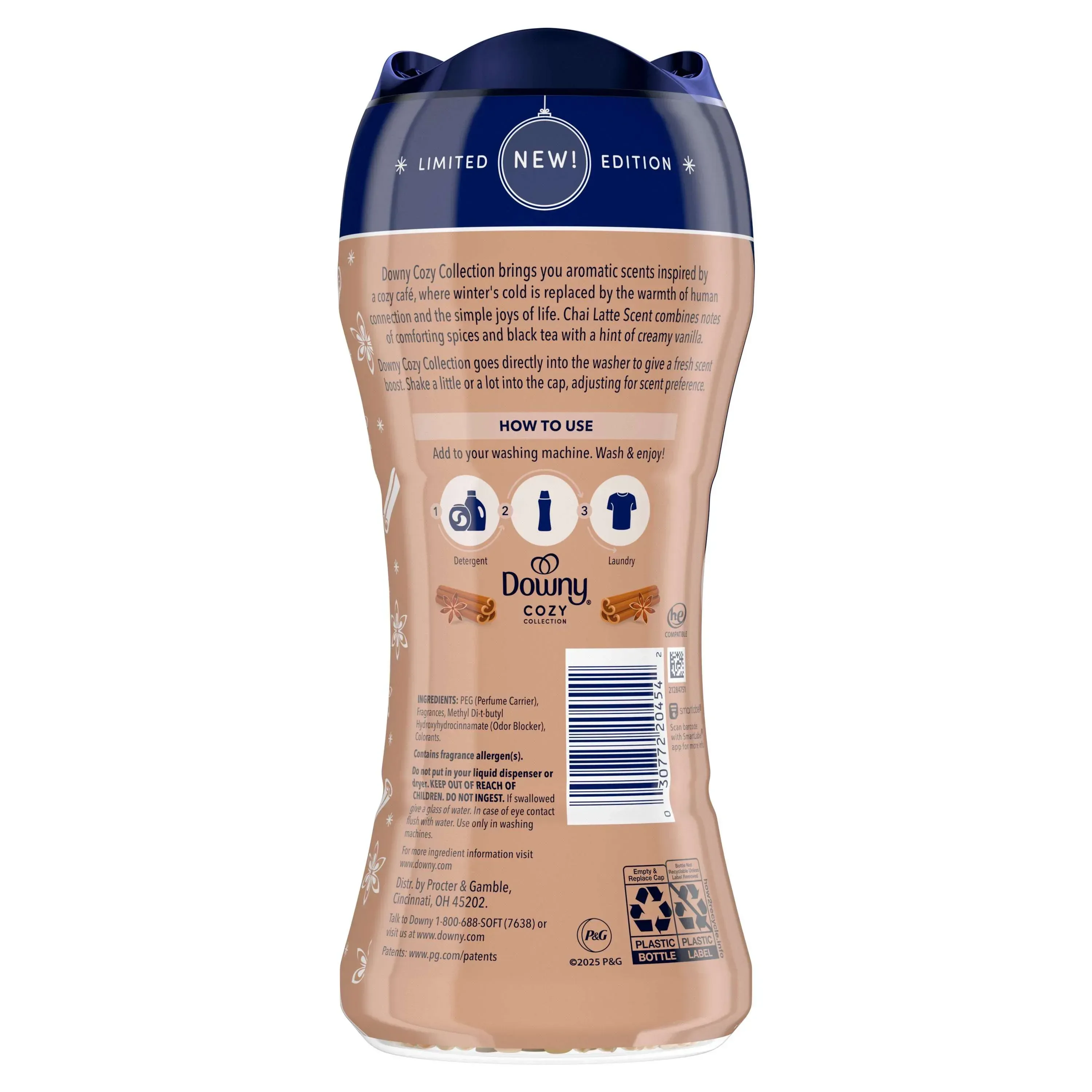 Downy Cozy Collection In-Wash Laundry Scent Booster Beads, Chai Latte Scent, 7.8 oz - Image 10