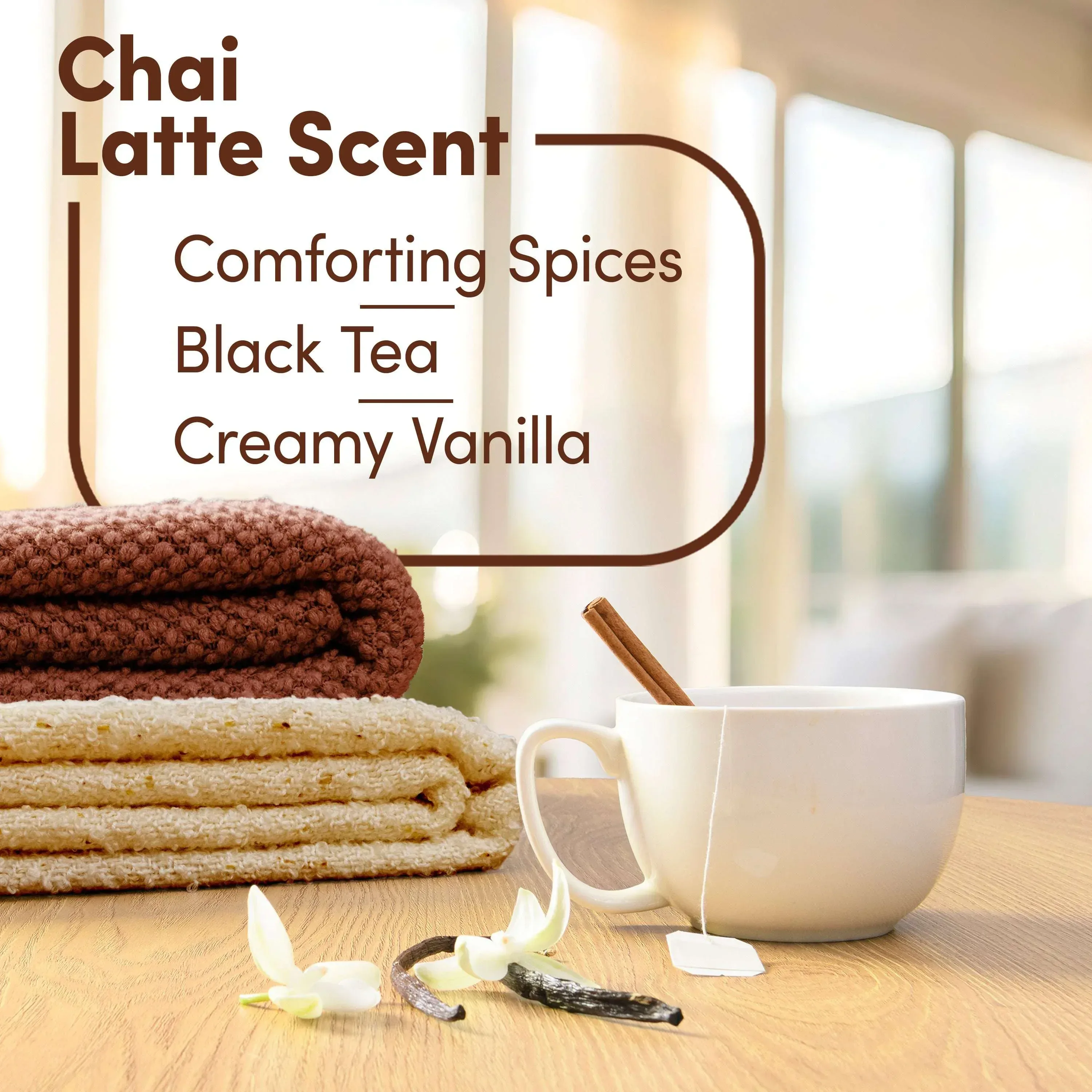 Downy Cozy Collection In-Wash Laundry Scent Booster Beads, Chai Latte Scent, 7.8 oz - Image 3