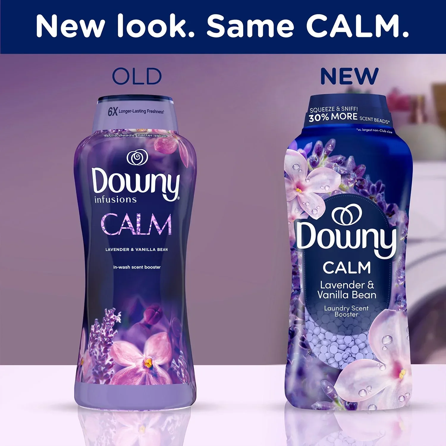Downy Infusions In-Wash Scent Booster Beads, CALM Lavender+Vanilla Bean, 39.9 oz. - Image 9