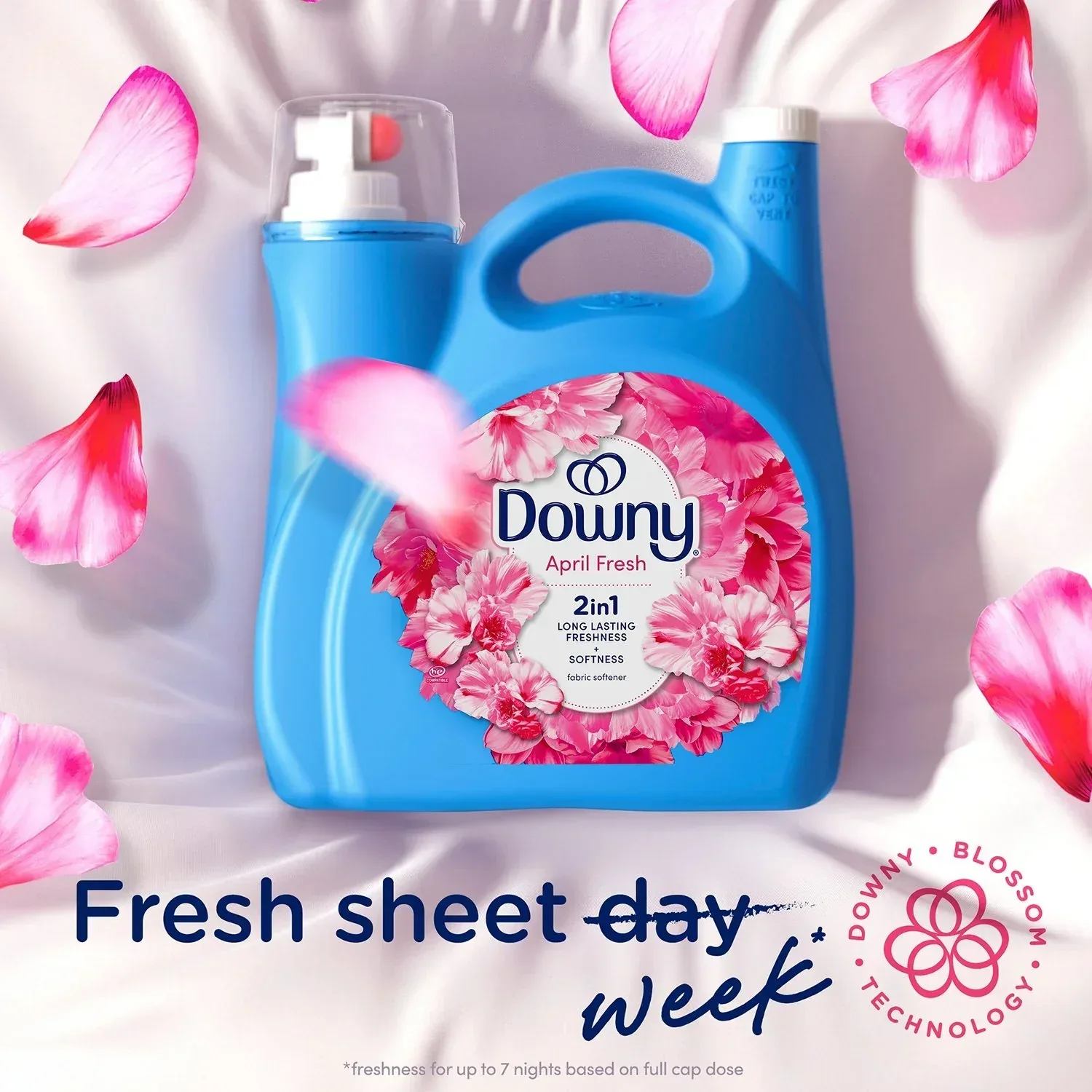 Downy Soft & Fresh Liquid Fabric Softener, April Fresh, 257 loads, 150 fl. oz. - Image 7