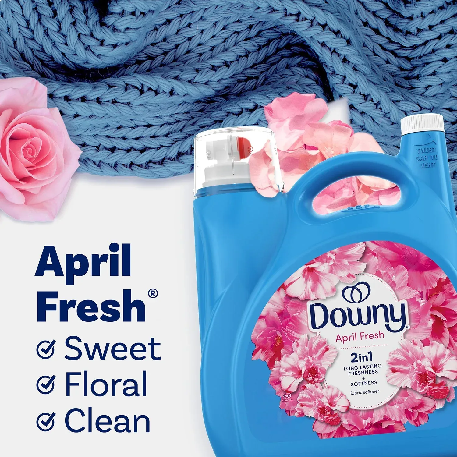 Downy Soft & Fresh Liquid Fabric Softener, April Fresh, 257 loads, 150 fl. oz. - Image 8