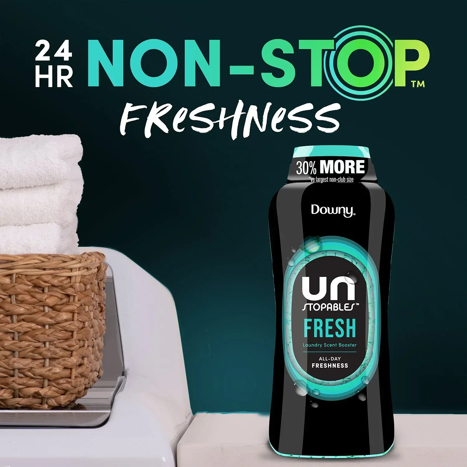 Downy Unstopables In-Wash Laundry Scent Booster Beads, Fresh, 39.9 oz - Image 10