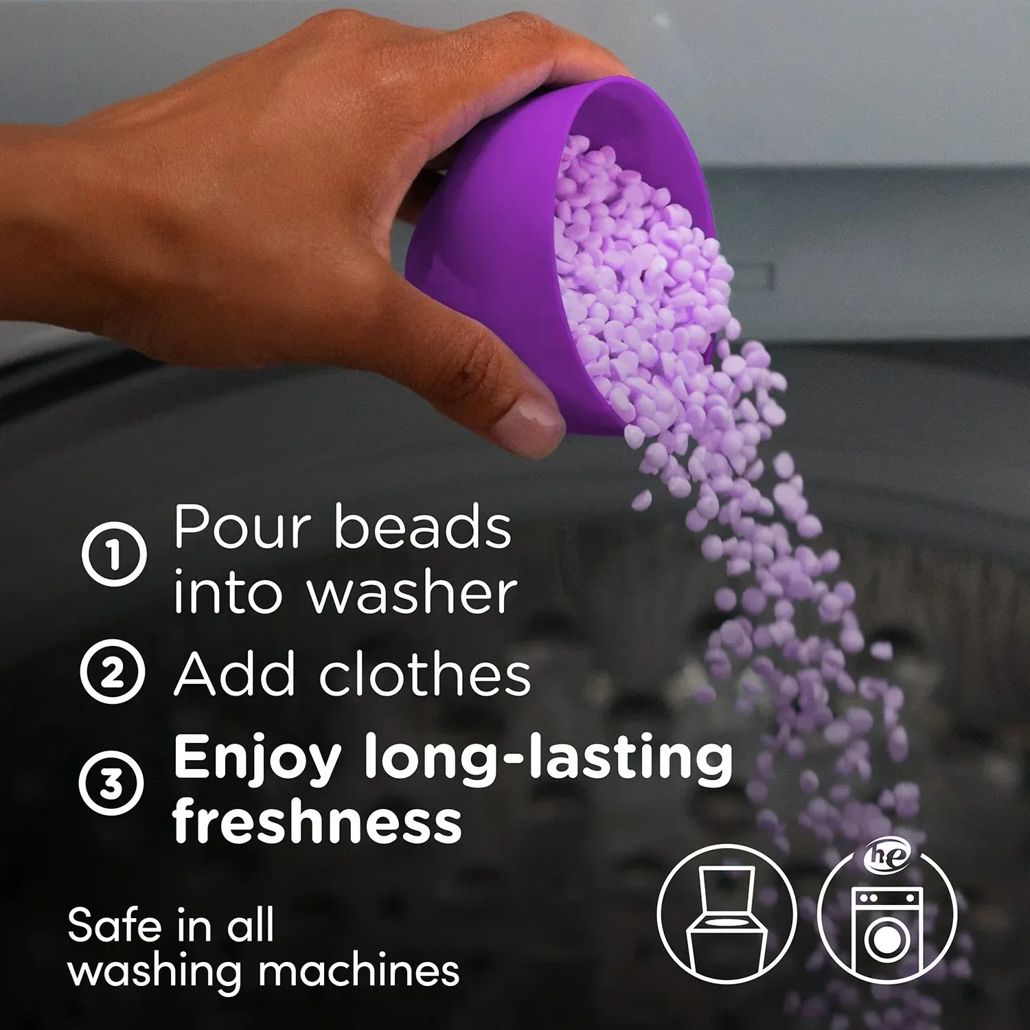 Downy Unstopables In-Wash Laundry Scent Booster Beads, Lush, 39.9 oz - Image 4