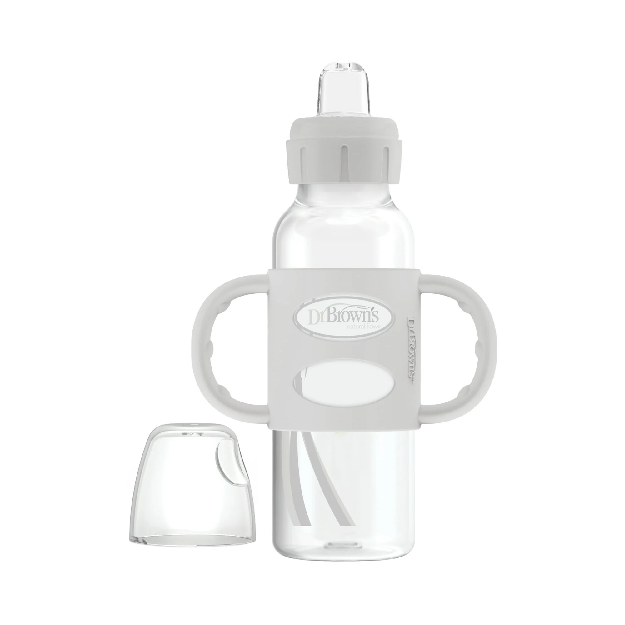 Dr. Brown's Natural Flow Anti-Colic Options+ First Year Baby Bottle Gift Set, Gray, BPA free, 0m+ - Image 2