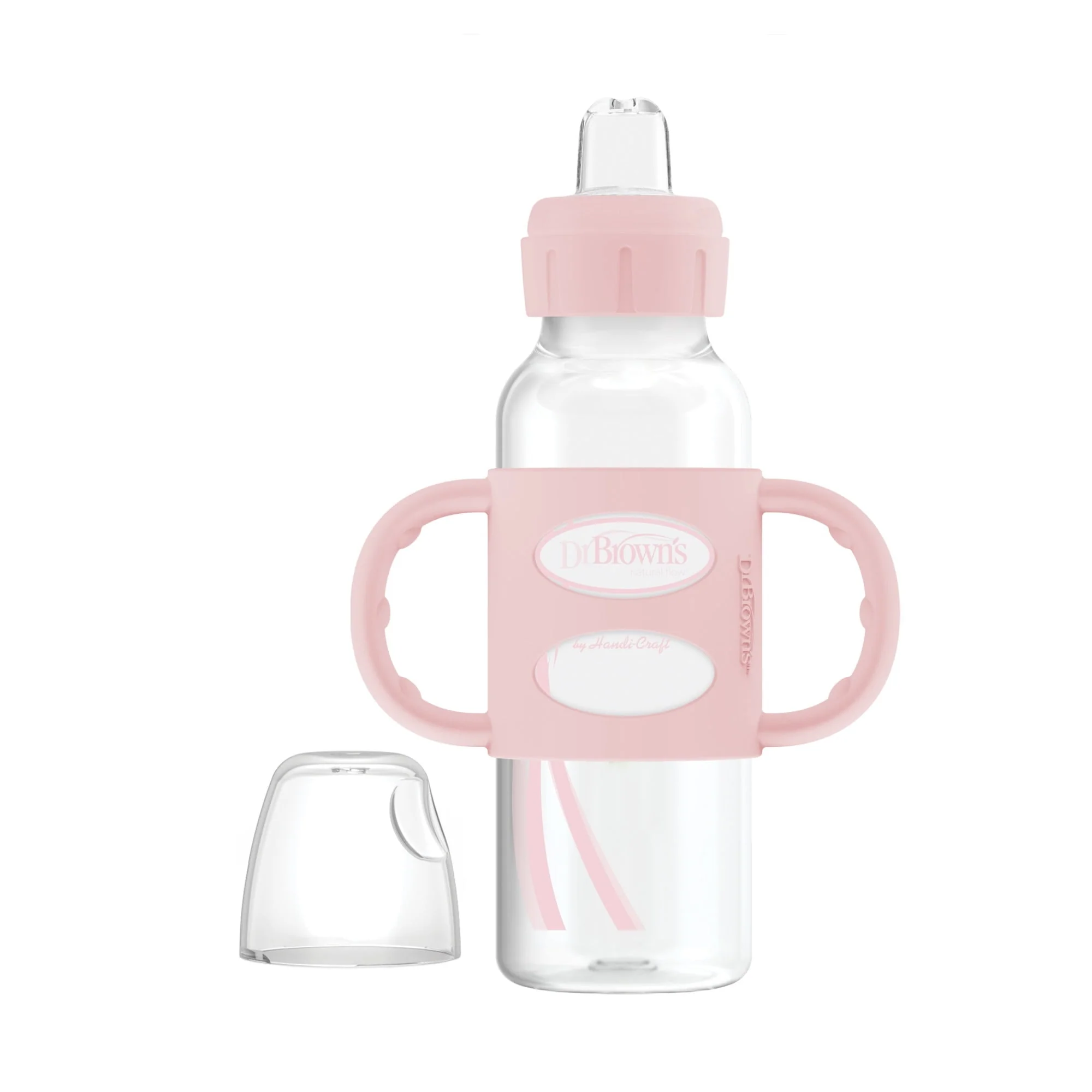 Dr. Brown's Natural Flow Anti-Colic Options+ First Year Baby Bottle Gift Set, Pink, BPA free, 0m+ - Image 2