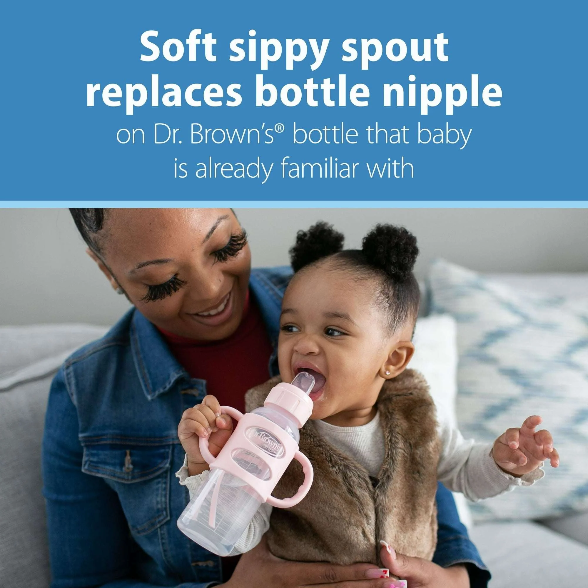 Dr. Brown's Natural Flow Anti-Colic Options+ First Year Baby Bottle Gift Set, Pink, BPA free, 0m+ - Image 3