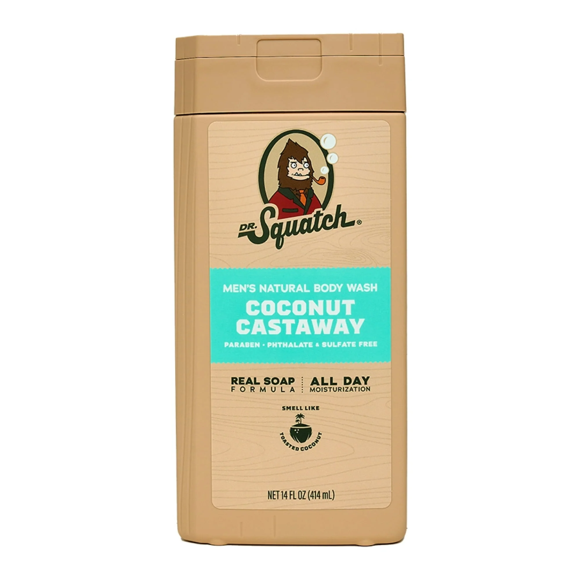 Dr. Squatch Wood Barrel Bourbon Natural Body Wash for Men, 14 fl oz - Image 8