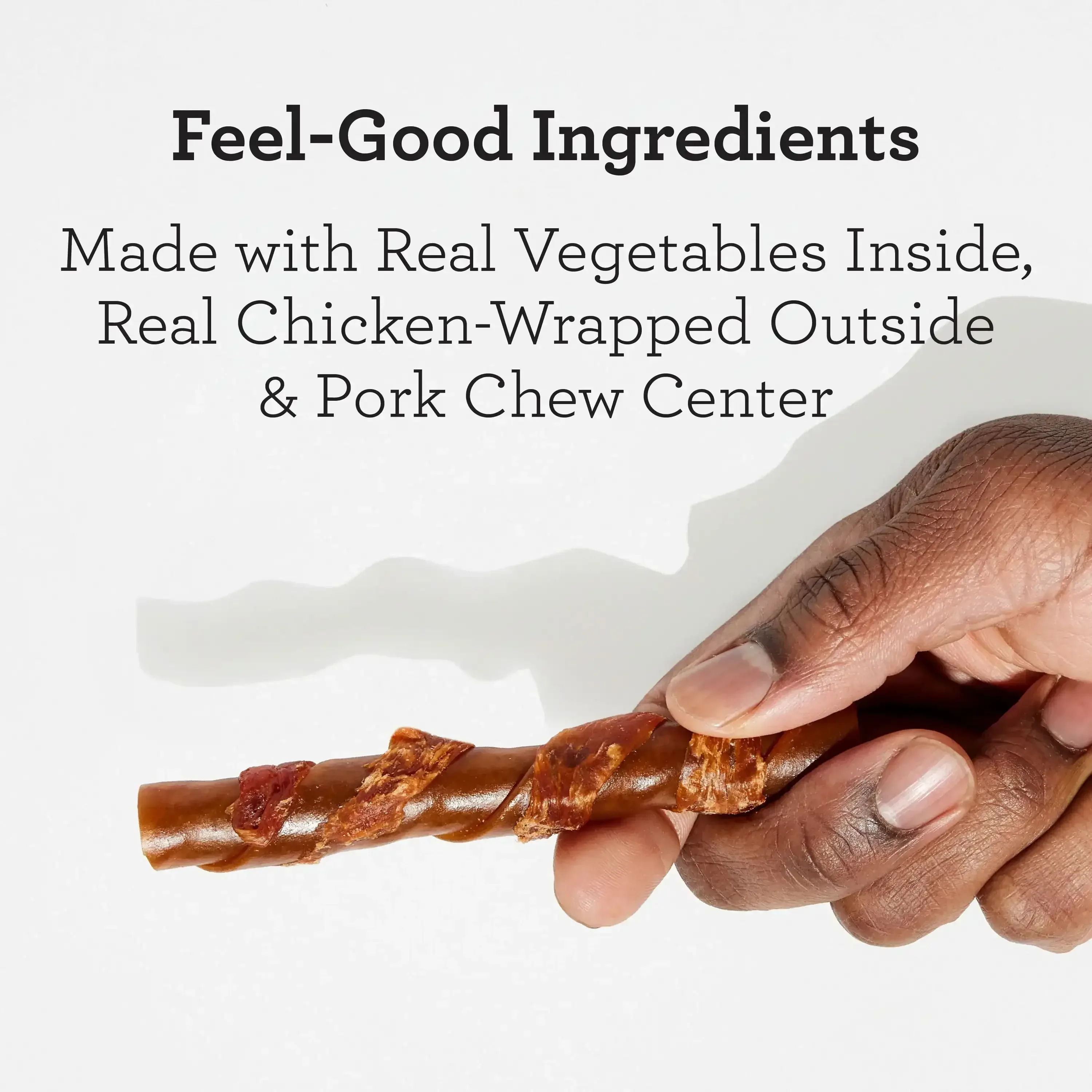 DreamBone Stuffed Twists Rawhide-Free Dog Chews with Real Pork Wrapped with Chicken, 7 Count - Image 7