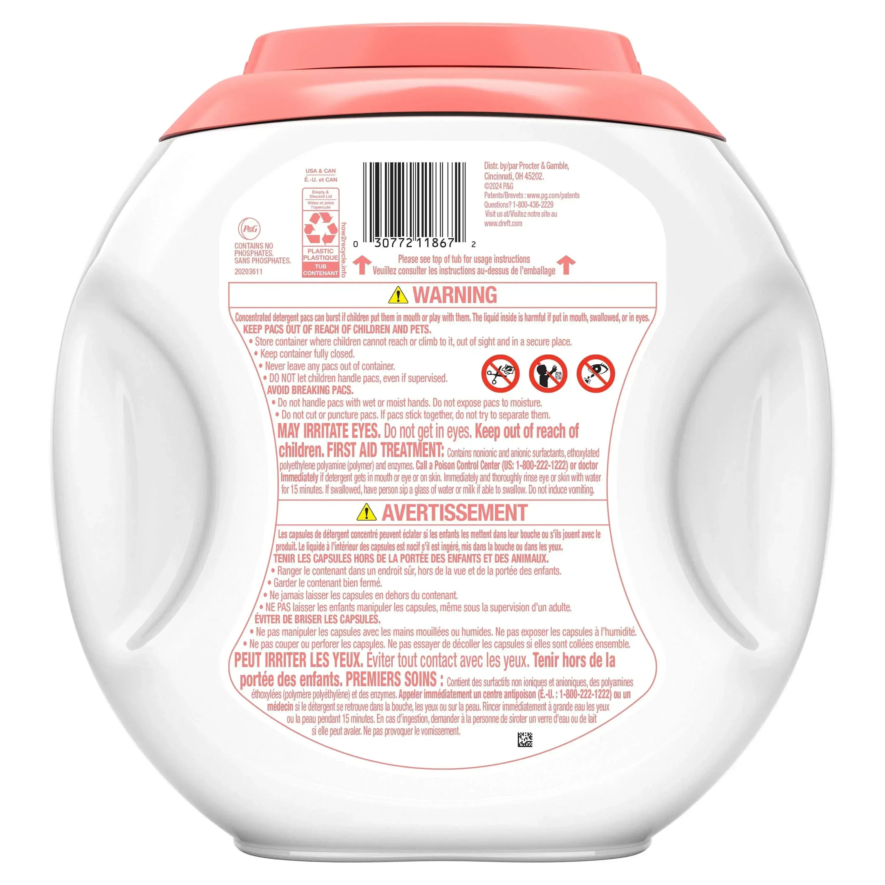 Dreft Baby Laundry Detergent XL Pacs, Sensitive Skin, Hypoallergenic, Lightly Scented Lavender, 25 Count - Image 11