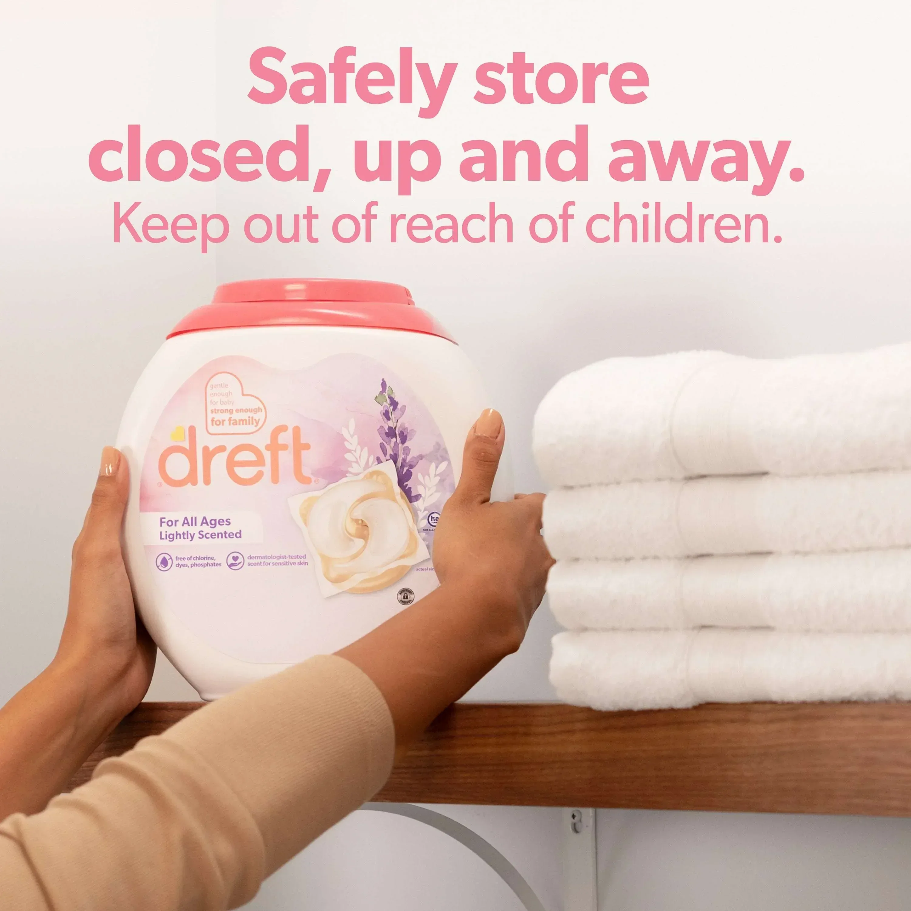 Dreft Baby Laundry Detergent XL Pacs, Sensitive Skin, Hypoallergenic, Lightly Scented Lavender, 25 Count - Image 5