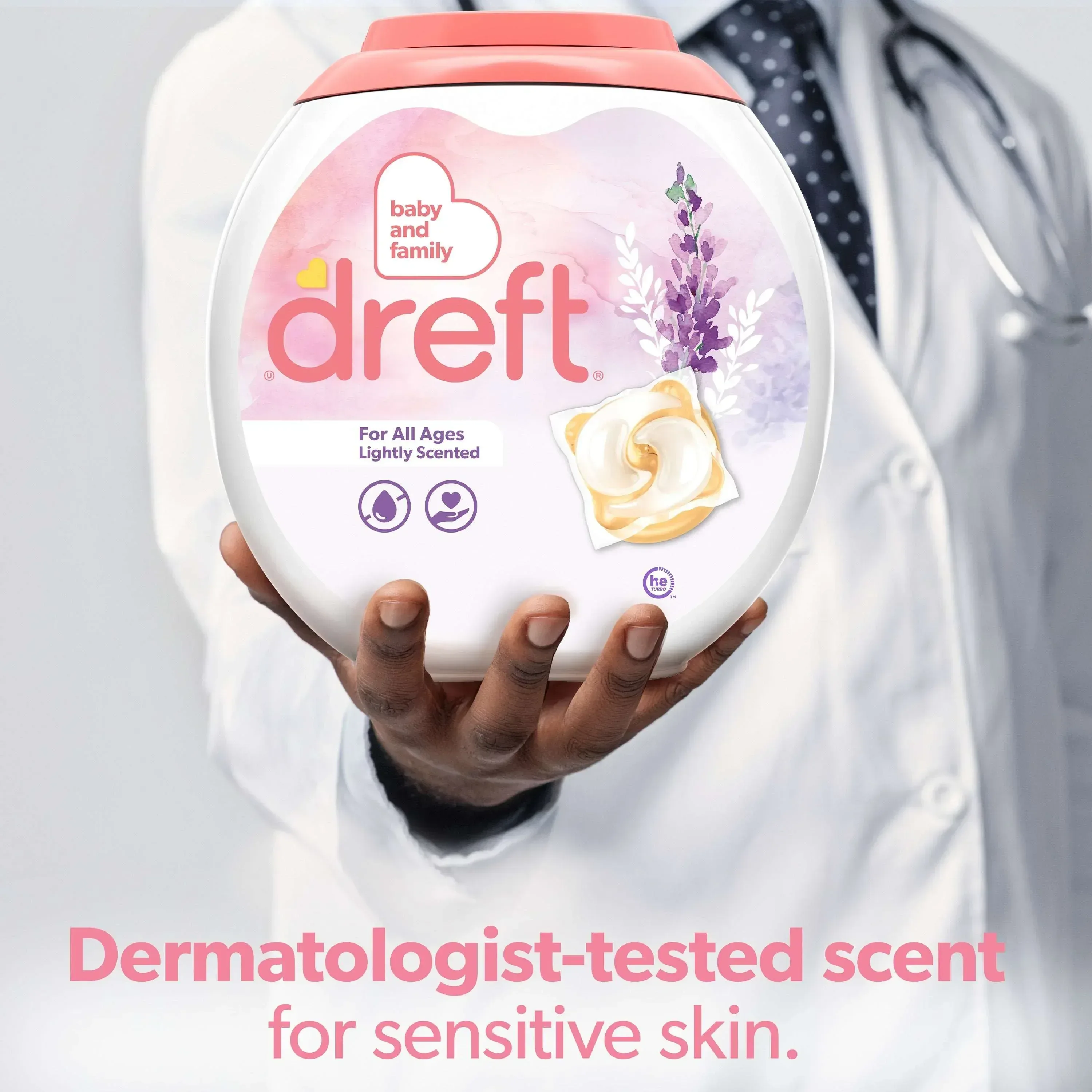 Dreft Baby Laundry Detergent XL Pacs, Sensitive Skin, Hypoallergenic, Lightly Scented Lavender, 25 Count - Image 8