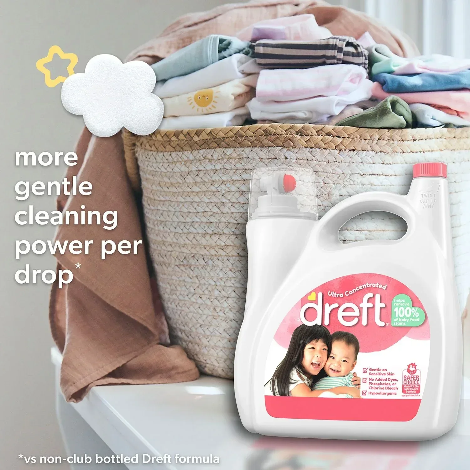 Dreft Baby Liquid Laundry Detergent, 125 loads, 170 fl. oz. - Image 2