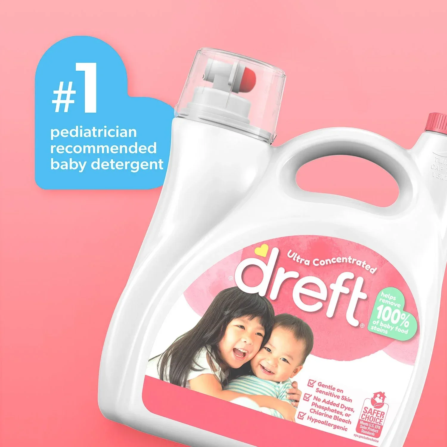 Dreft Baby Liquid Laundry Detergent, 125 loads, 170 fl. oz. - Image 6