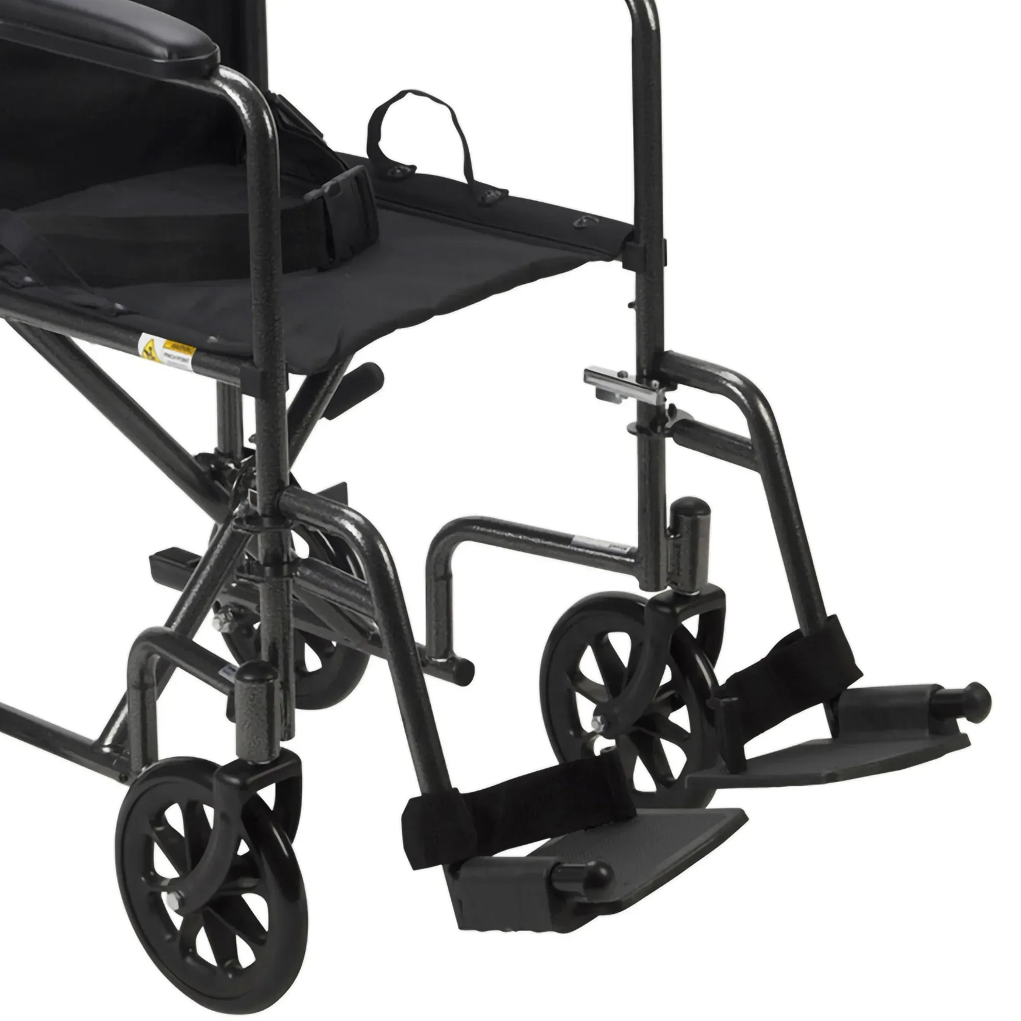 Drive Medical Transport Wheelchair Steel 17 inch Seat Width x 16"D 250 lbs. Weight Capacity TR37E-SV, 1 Ct - Image 2