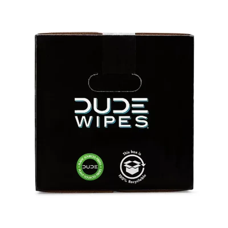 DUDE Wipes Flushable Wipes, Extra Large, Fragrance-Free Wipes (400 Ct.) - Image 8