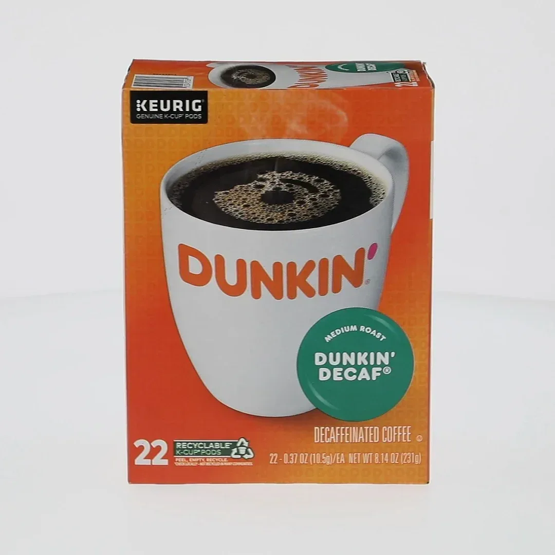 Dunkin’ Decaf Medium Roast Coffee, Keurig K Cup Pods, 22 Count Box - Image 3