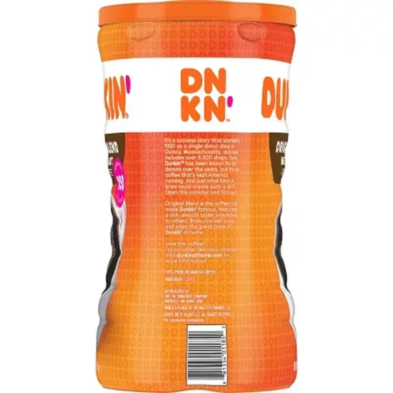Dunkin' Donuts Original Blend Ground Coffee, Medium Roast (45 Oz.) - Image 2