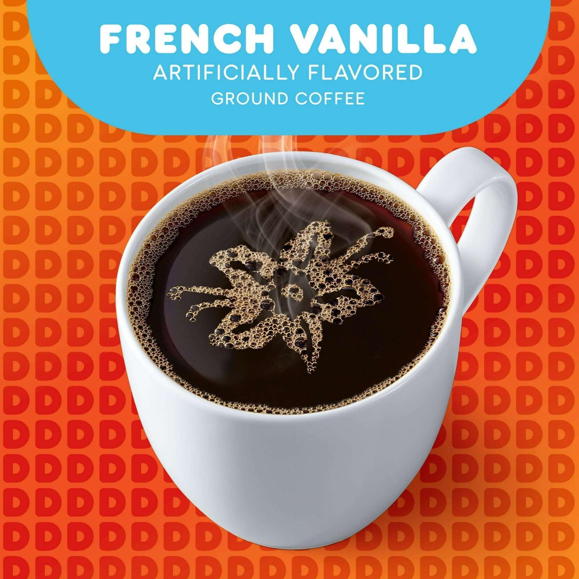 Dunkin’ French Vanilla Artificially Flavored Coffee, Keurig K Cup Pods, 10 Count Box - Image 3