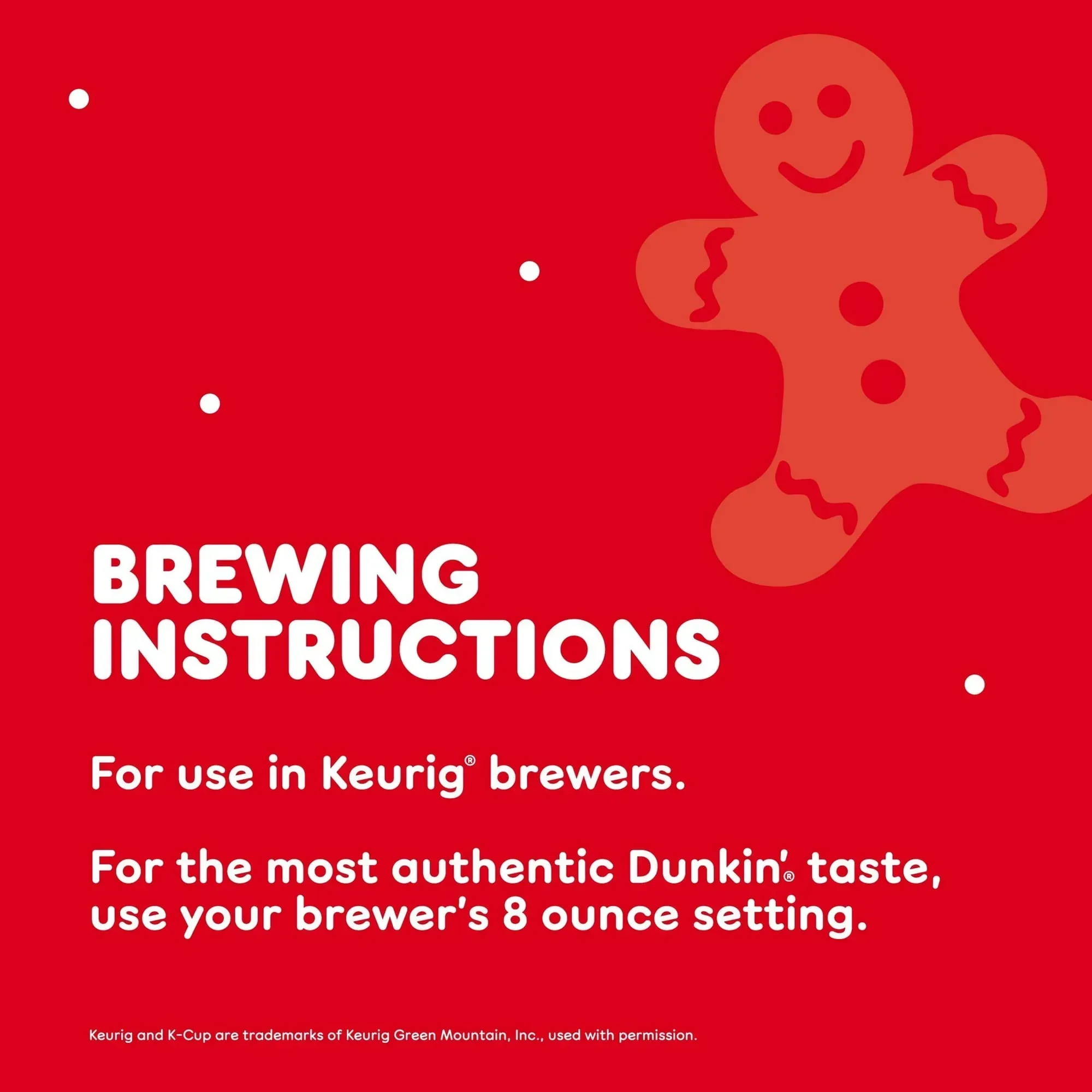 Dunkin’ Gingerbread Artificially Flavored Coffee, K Cup Pods, 10 Ct. - Image 6