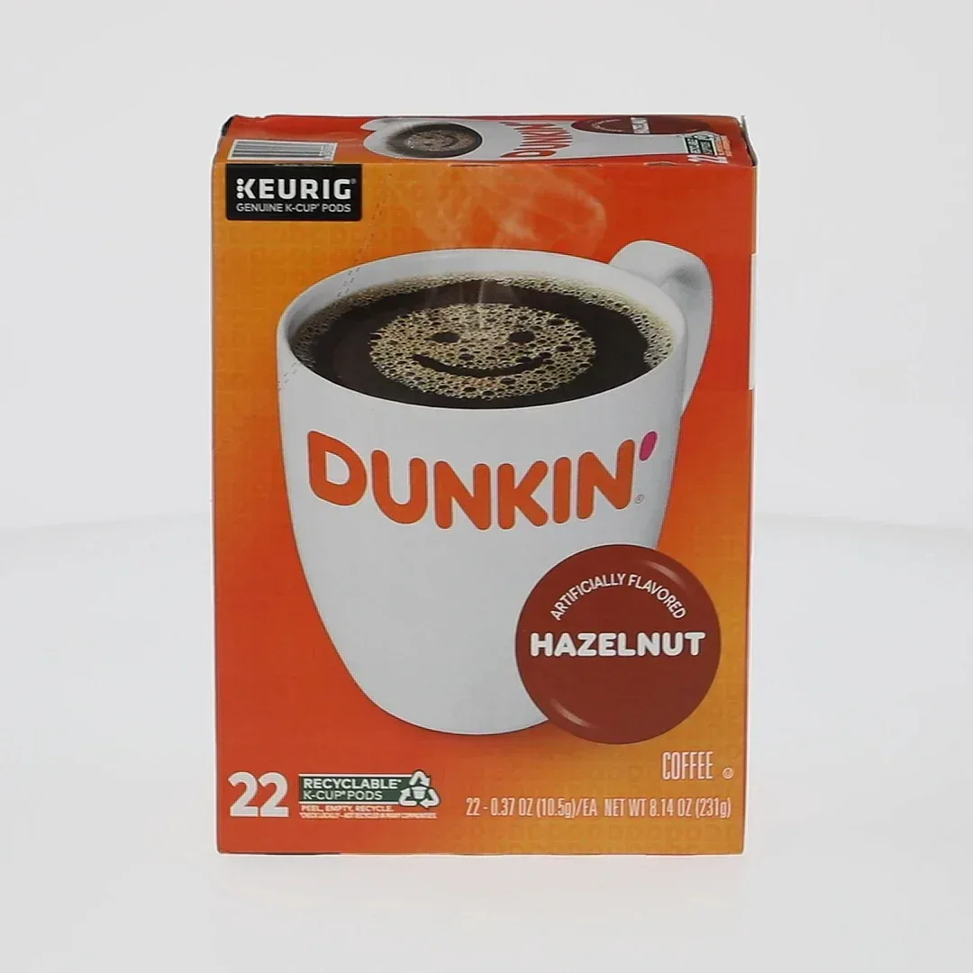 Dunkin’ Hazelnut Artificially Flavored Coffee, Keurig K Cup Pods, 22 Count Box - Image 4
