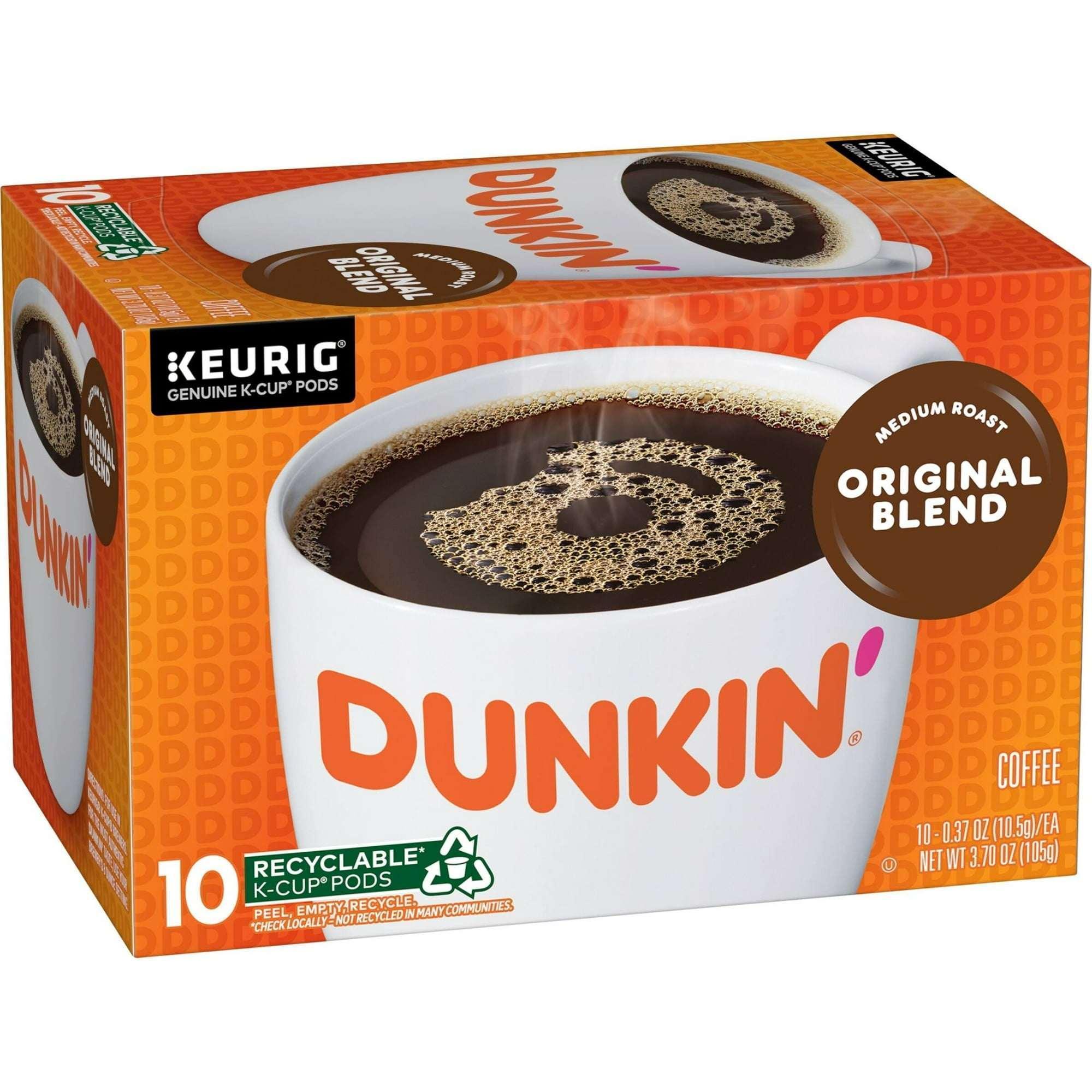 Dunkin’ Original Blend Medium Roast Coffee, Keurig K Cup Pods, 10 Count Box - Image 2