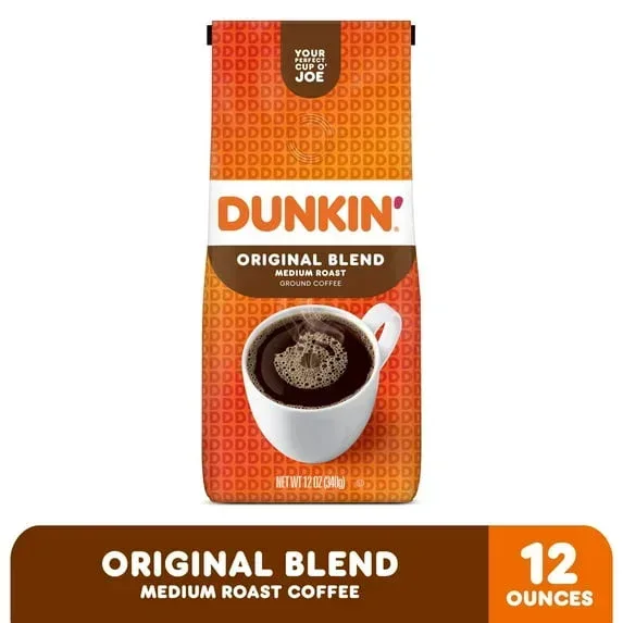 Dunkin’ Original Blend Medium Roast Ground Coffee, 12 oz Bag - Image 3