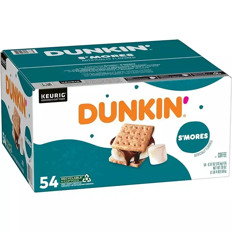 Dunkin' S'mores Artificially Flavored Coffee, Medium Roast, Keurig K-Cup Pods, 54 ct. - Image 2