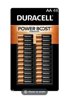 Duracell Coppertop AA Alkaline Batteries, 48 ct.