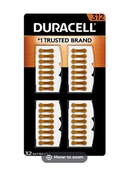 Duracell Hearing Aid 312 Battery, 32 ct.