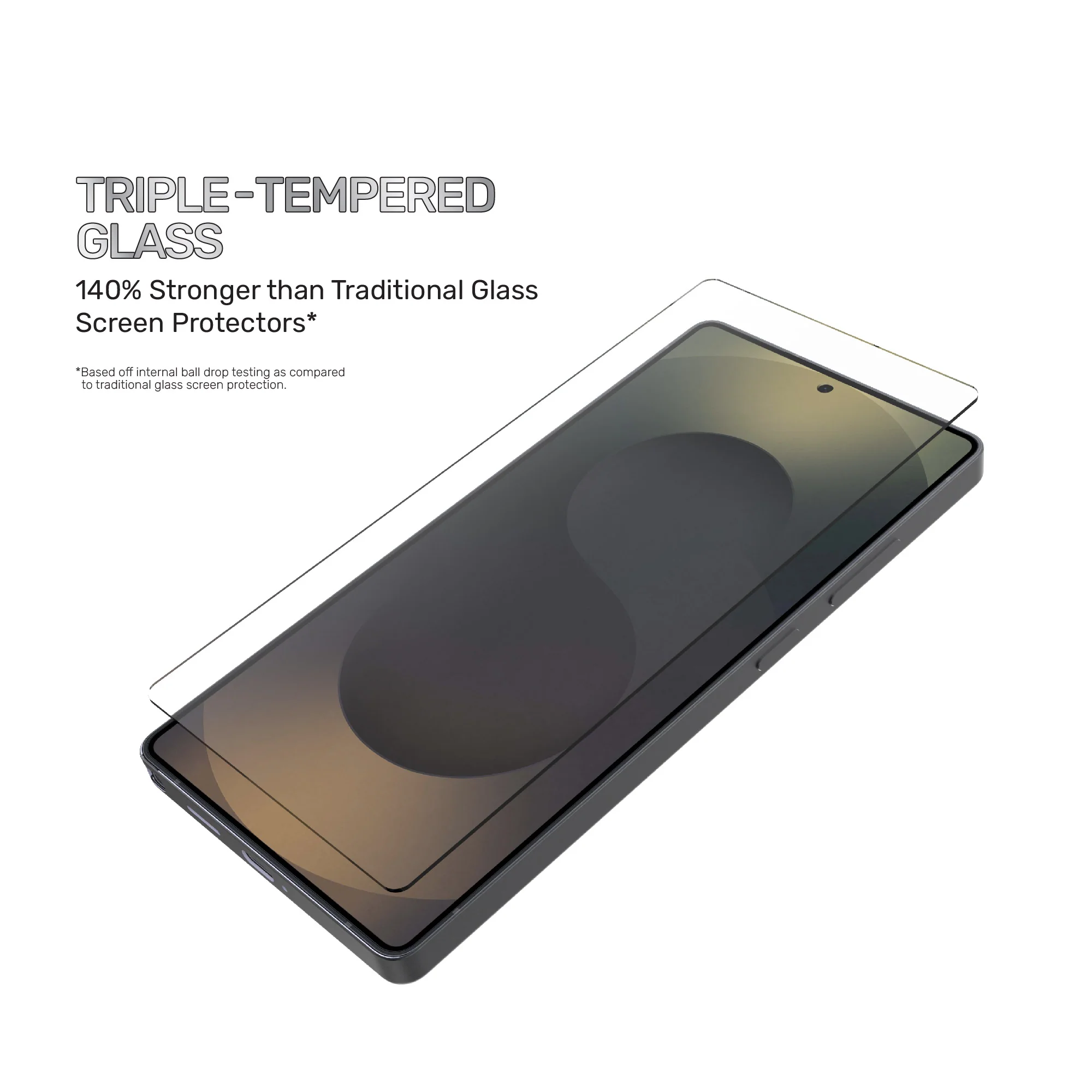 DuraGlass Advanced Glass Screen Protector with Blue Light Filtering for Samsung Galaxy S25 Ultra - Image 4