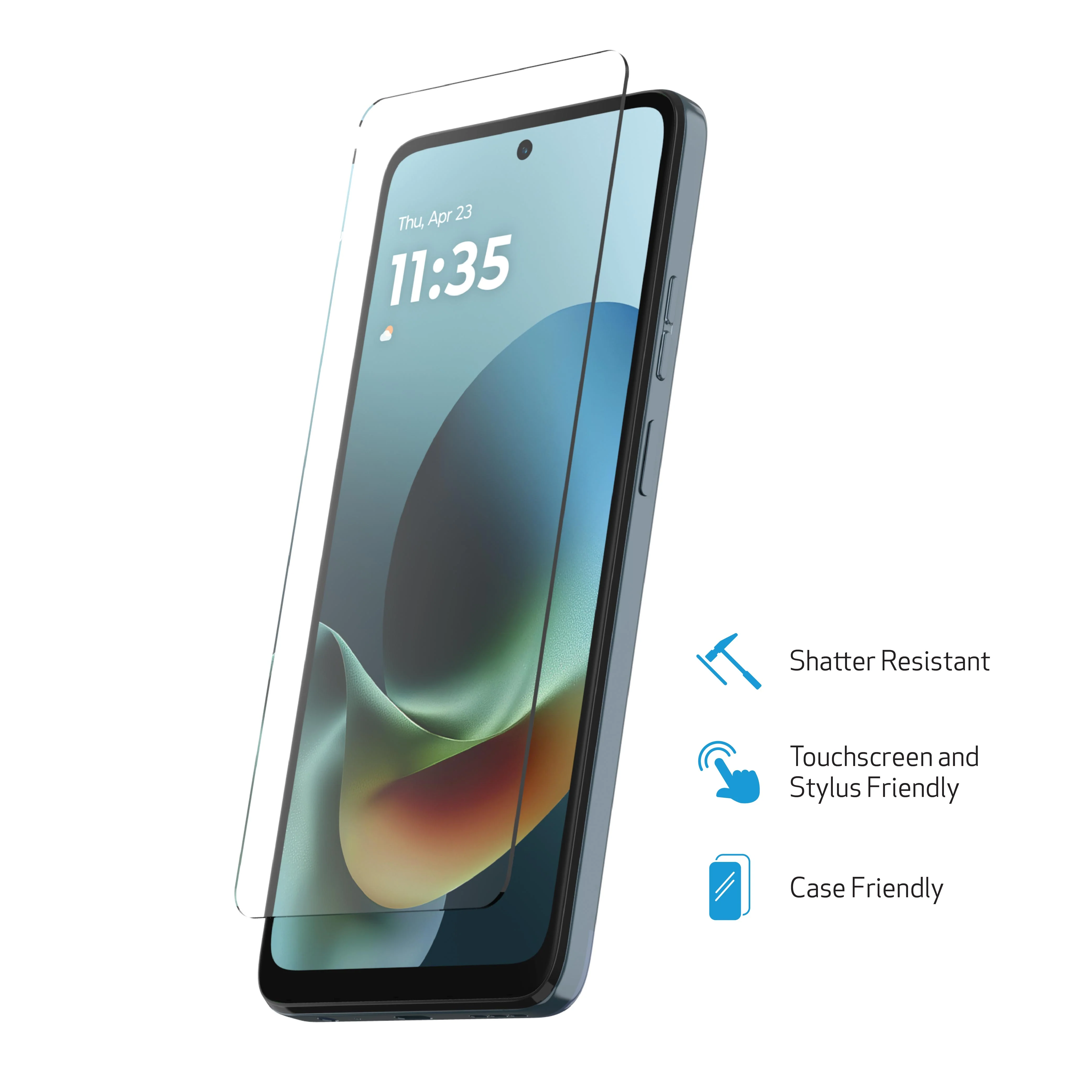 DuraGlass Tempered Glass Screen Protector with Quick Installation Tray for Motorola moto g PLAY (2026) - Image 2