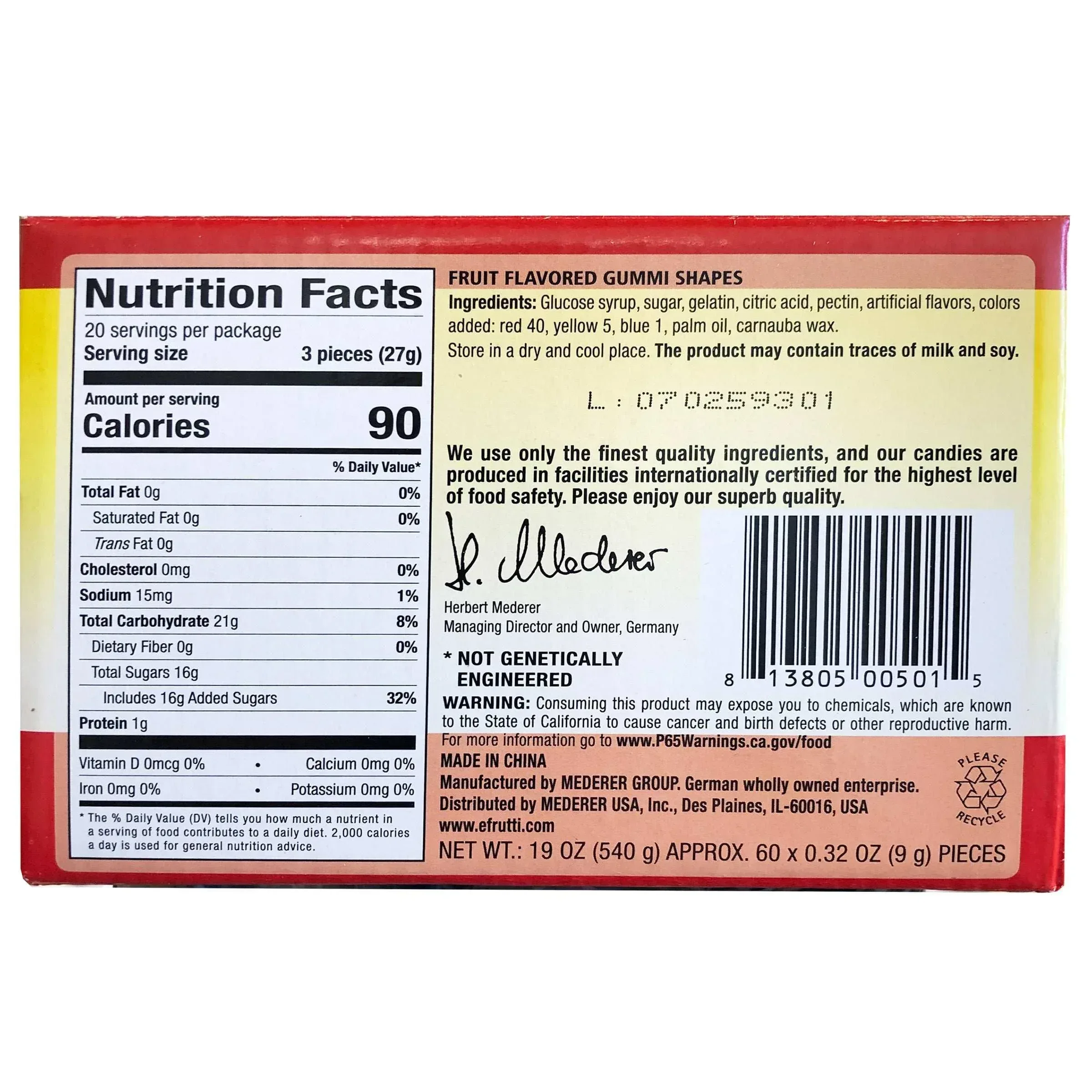 E.Frutti Gummi Mini Burger, 60-count - Image 2