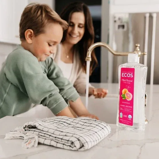 ECOS Liquid Dish Soap, Grapefruit, 16 fl oz + 96 fl oz Refill - Image 2