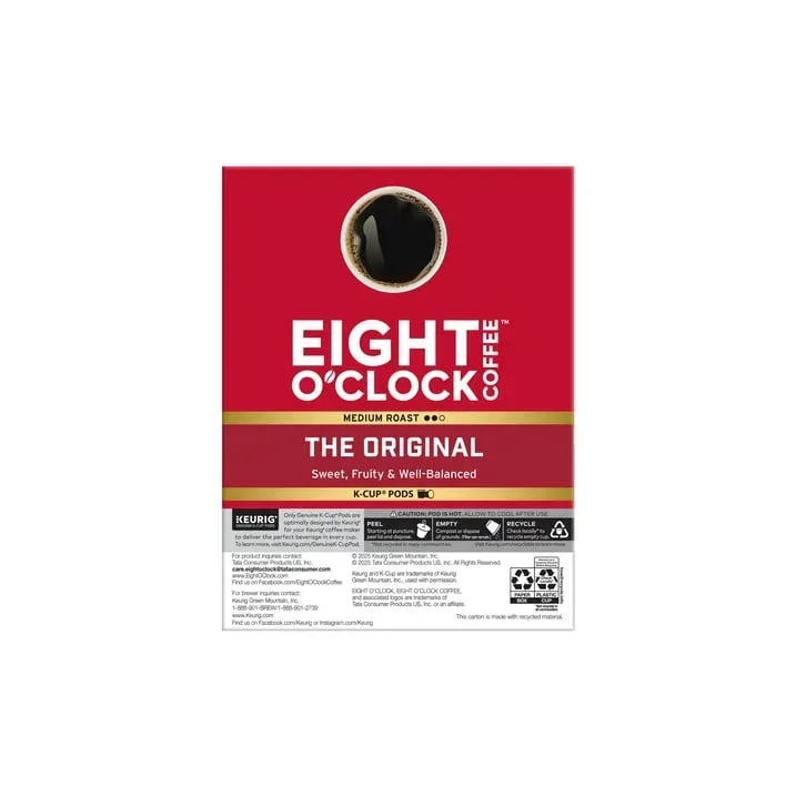 Eight O'Clock Original, Medium Roast Coffee, Keurig K-Cup Single Serve Coffee Pods, 22 Count - Image 3