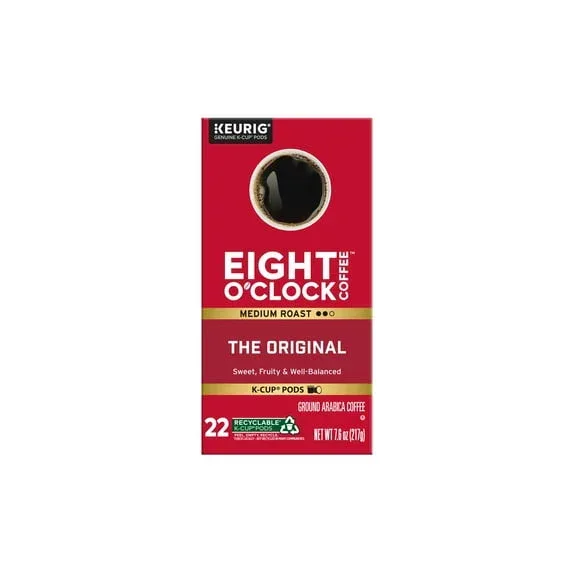 Eight O'Clock Original, Medium Roast Coffee, Keurig K-Cup Single Serve Coffee Pods, 22 Count - Image 4
