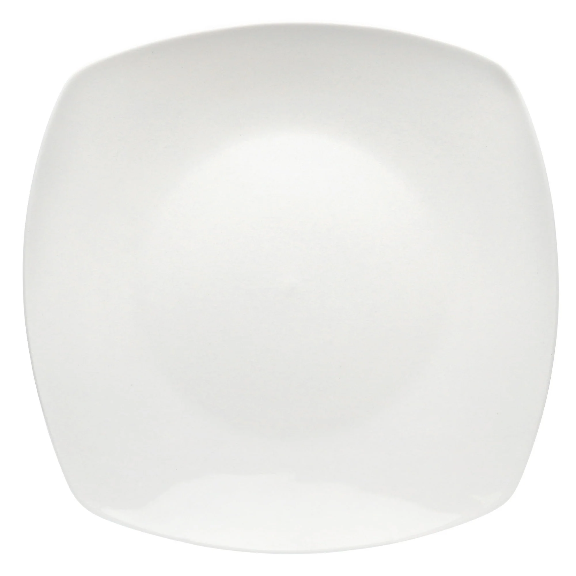 Elama Professional Kitchen 12 Piece Porcelain Square Dinner Plate Set in White - Image 3
