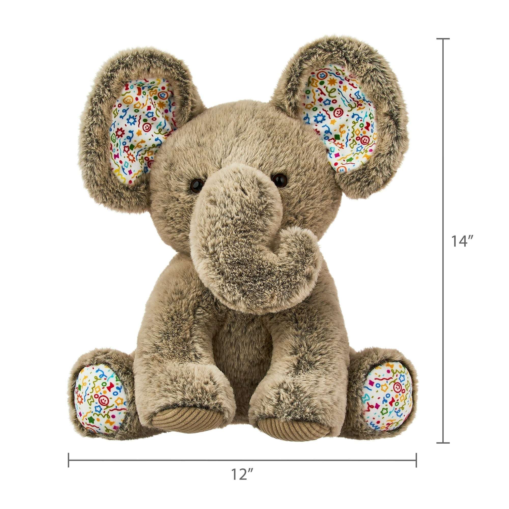 Elephant Plush Toy, Gray, 12", by Way To Celebrate - Image 2