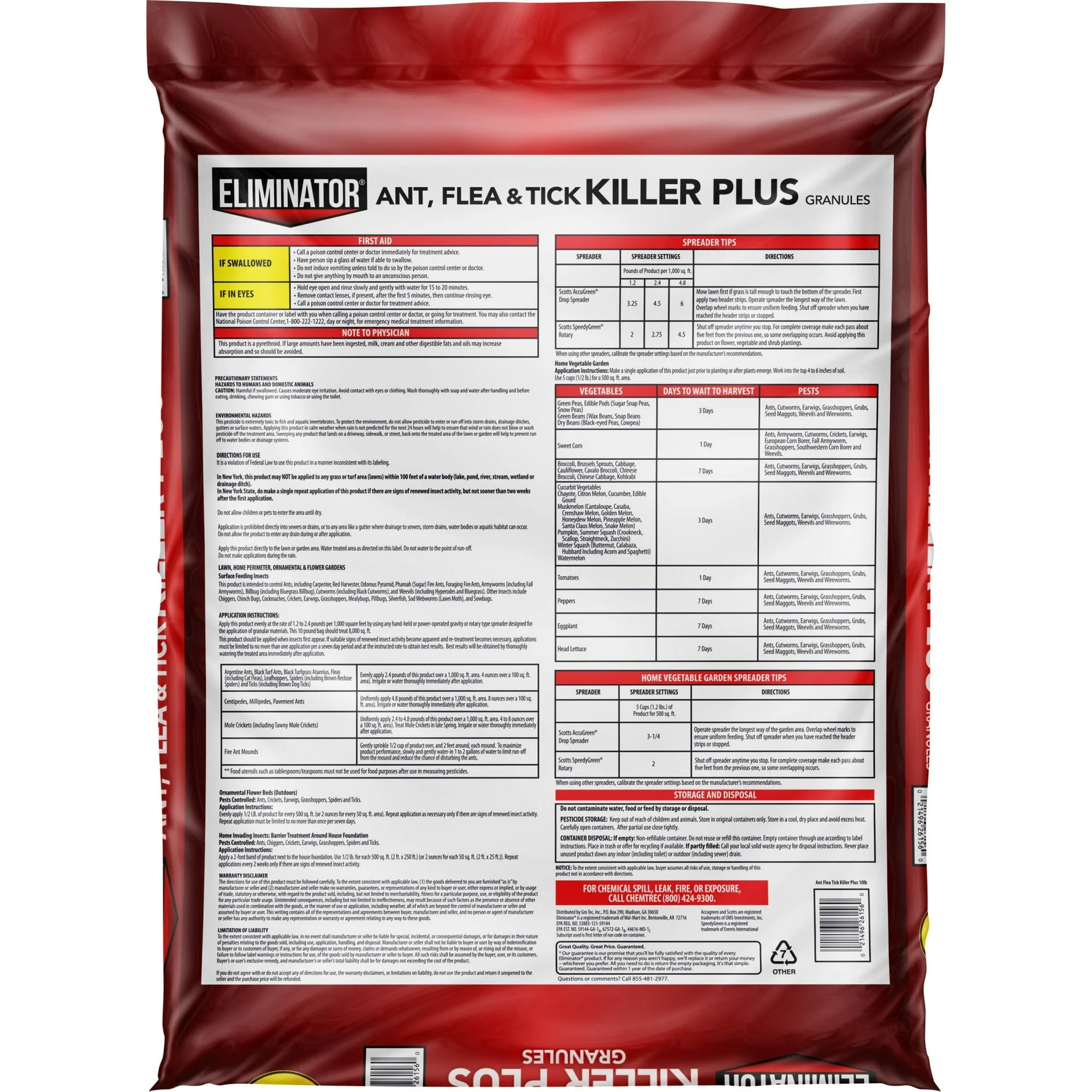 Eliminator Ant, Flea & Tick Killer Plus Lawn Insect Granules Pesticide - Image 2