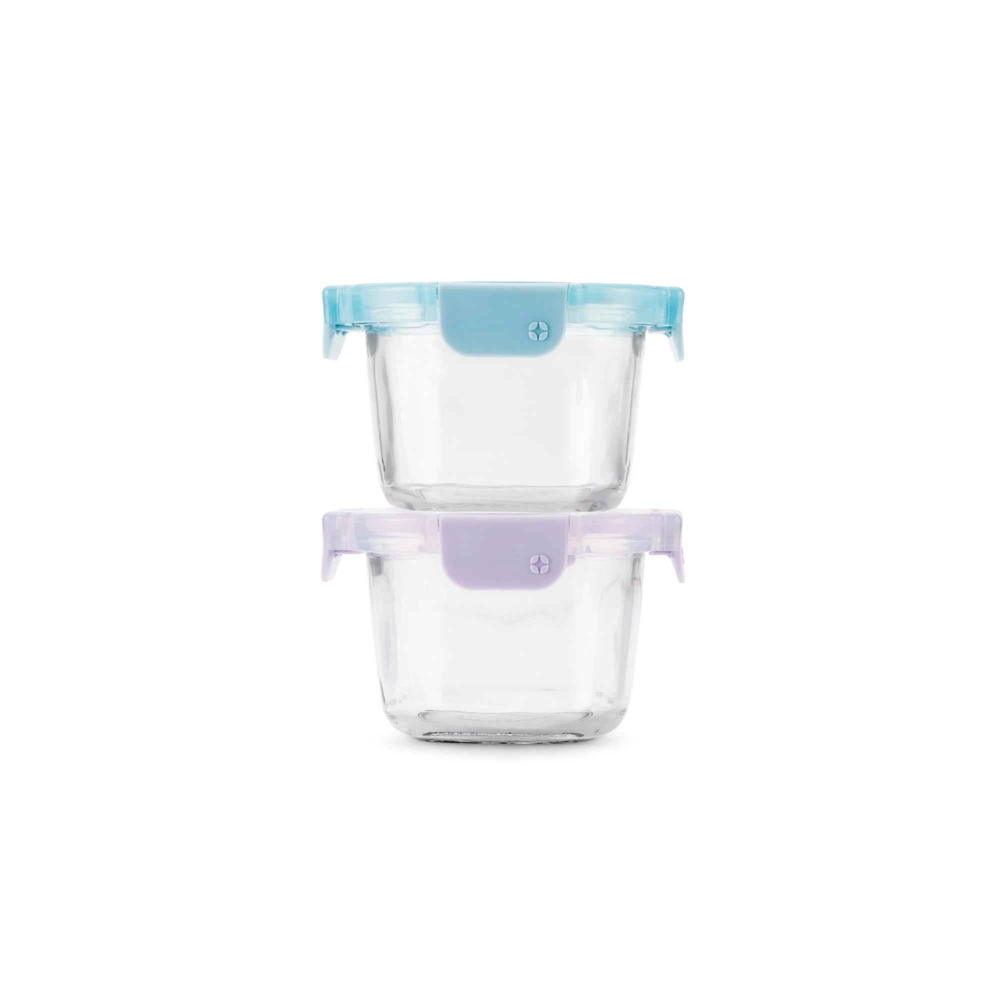 Ello Color Lock Clear Glass Leak-Proof Food Storage Container (2 Count)