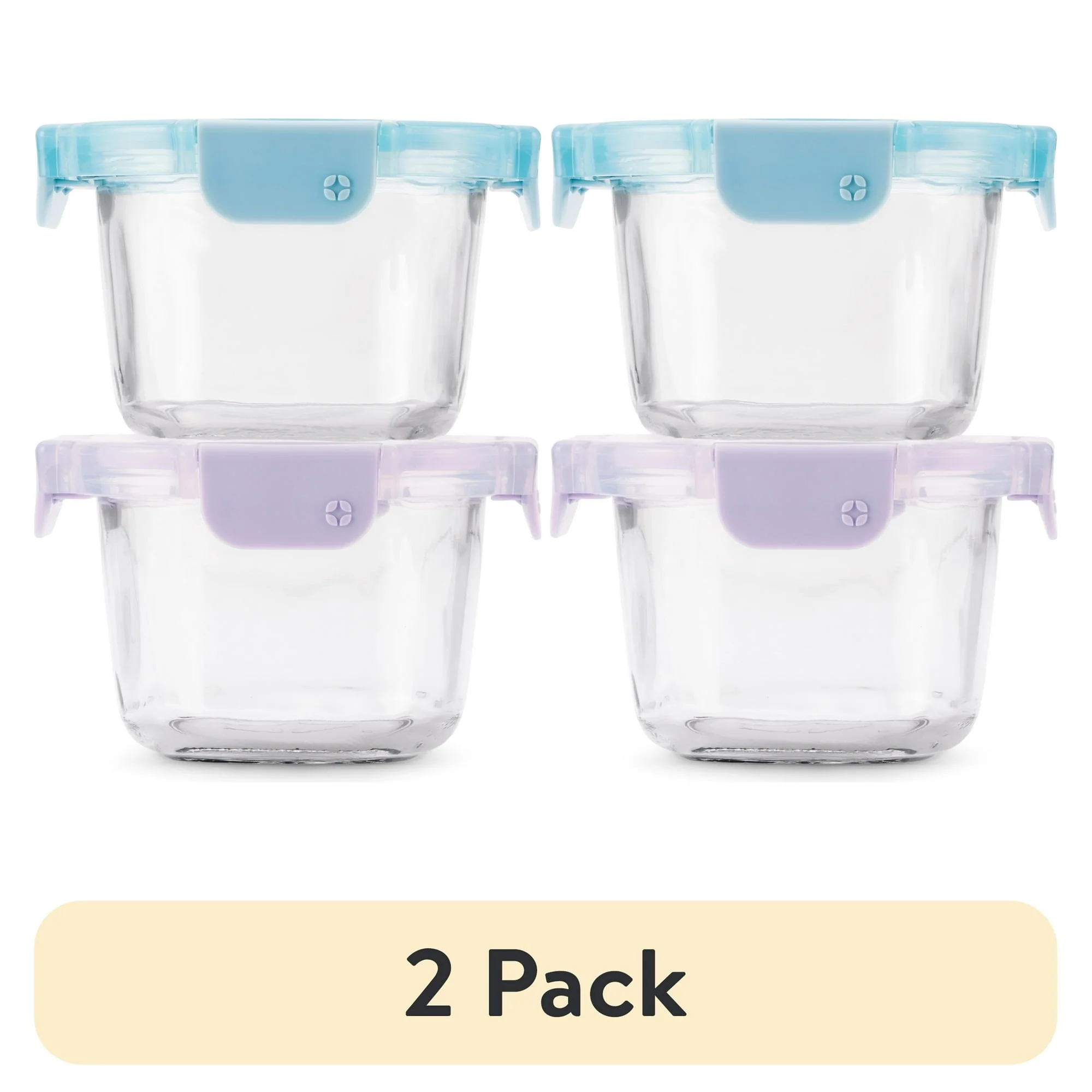 Ello Color Lock Clear Glass Leak-Proof Food Storage Container (2 Count) - Image 6